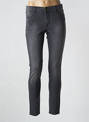 Jeans skinny gris VOTRE NOM pour femme seconde vue