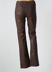 Pantalon droit marron VOTRE NOM pour femme seconde vue