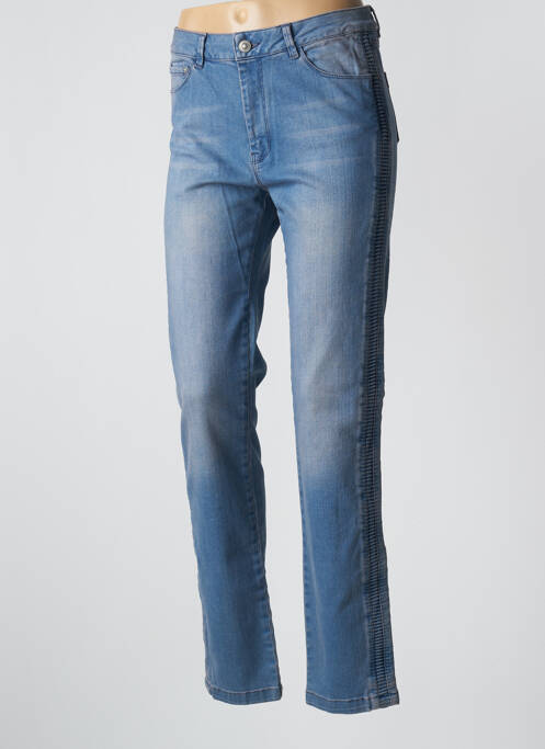 Jeans coupe droite bleu EVA KAYAN pour femme