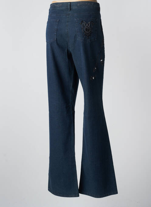 Jeans coupe droite bleu HAUBER pour femme