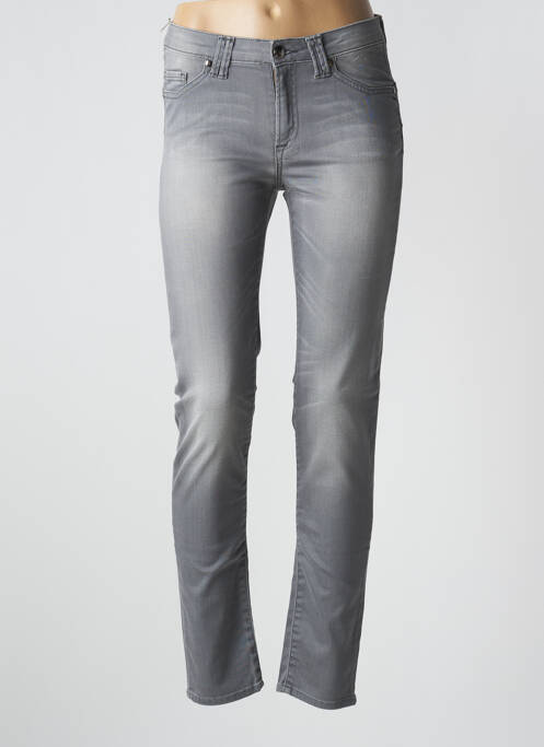 Jeans skinny gris VOTRE NOM pour femme