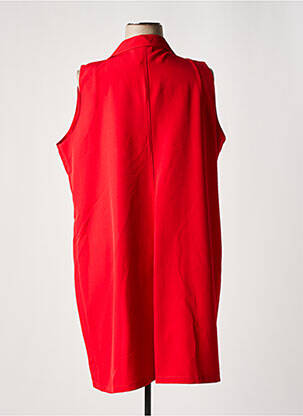 Gilet sans manche fausses poches rouge VETISTYLE femme