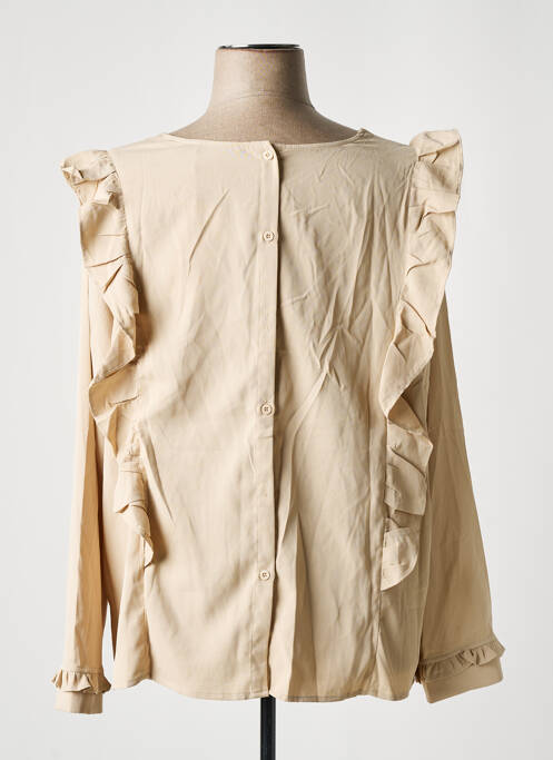 Blouse beige POMME ROUGE pour femme