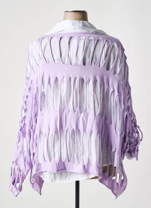 Tunique manches longues violet PIMENT ROUGE pour femme