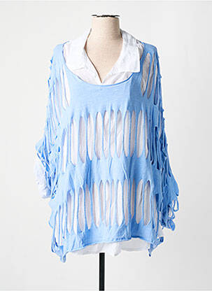 Tunique manches longues bleu PIMENT ROUGE femme