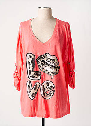 T-shirt rose PIMENT ROUGE femme