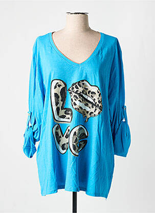 T-shirt bleu PIMENT ROUGE femme