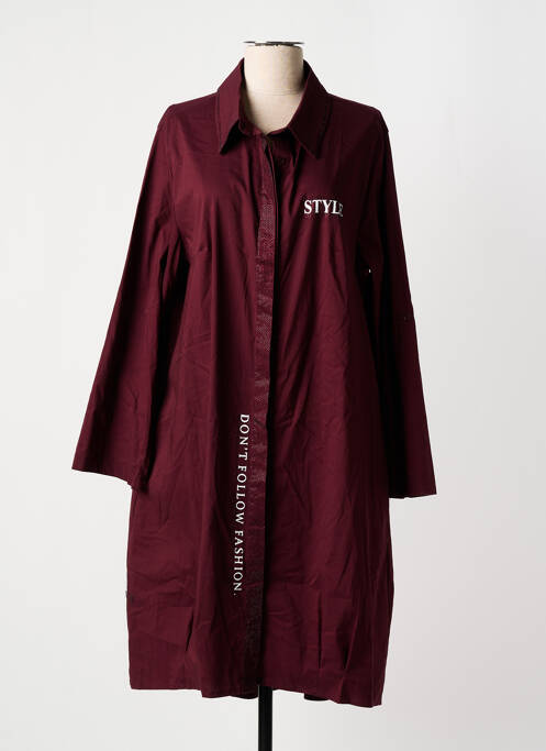 Robe mi-longue rouge POMME ROUGE pour femme