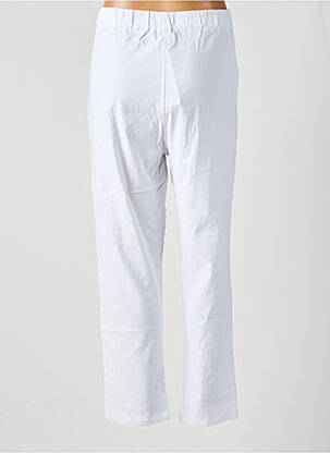 Pantalon droit blanc POMME ROUGE femme