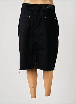 Jupe mi-longue noir POMME ROUGE femme