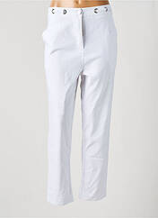 Pantalon droit blanc POMME ROUGE pour femme seconde vue