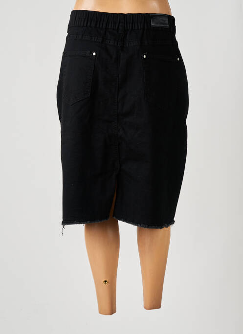 Jupe mi-longue noir POMME ROUGE pour femme
