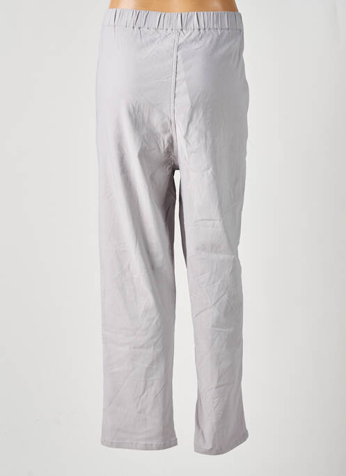 Pantalon droit gris POMME ROUGE pour femme