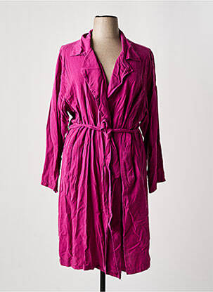 Trench poches sans capuche violet PIMENT ROUGE femme