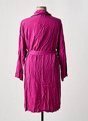 Trench poches sans capuche violet PIMENT ROUGE femme