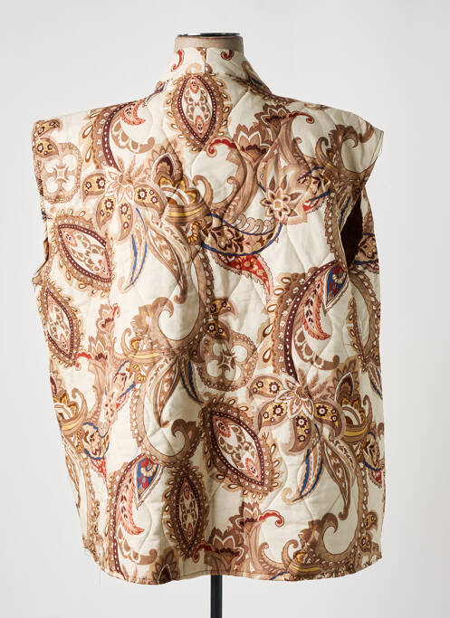 Gilet sans manche marron PIMENT ROUGE pour femme