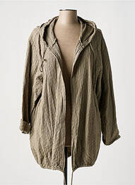 Veste casual manches longues marron PIMENT ROUGE femme
