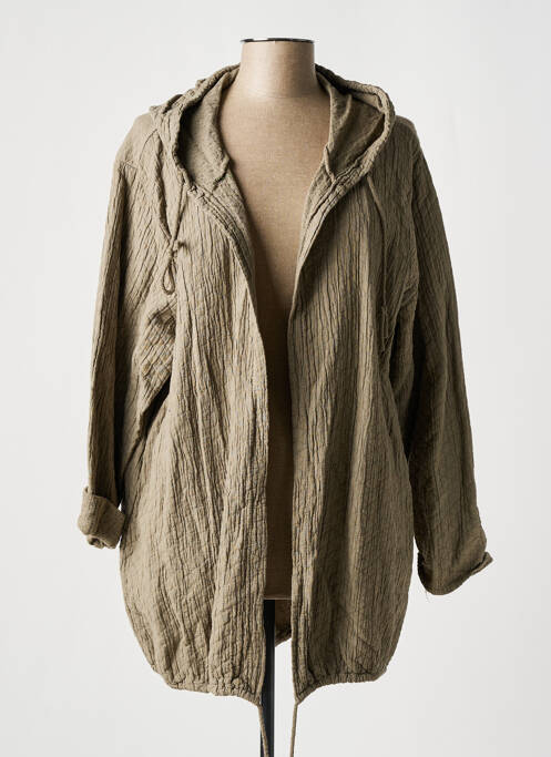 Veste casual manches longues marron PIMENT ROUGE femme