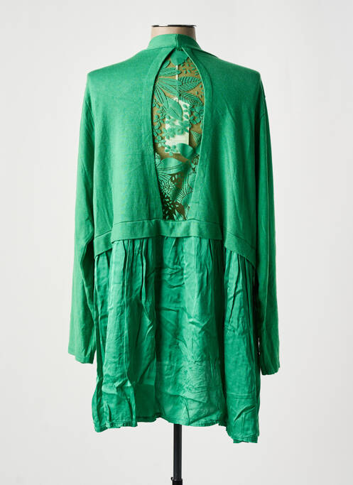 Gilet manches longues vert PIMENT ROUGE pour femme