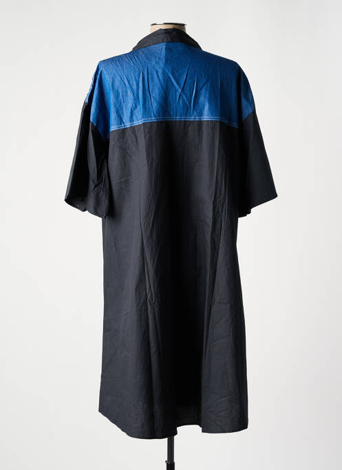 Robe mi-longue noir BUBBLE pour femme