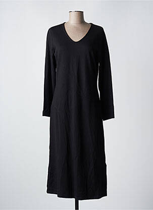 Robe mi-longue manches longues manches longues noir AGATHE & LOUISE femme