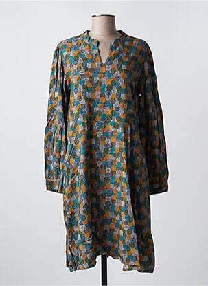 Robe mi-longue manches longues manches longues gris AGATHE & LOUISE femme