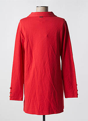 Robe courte manches longues manches longues rouge AGATHE & LOUISE femme
