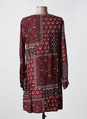 Robe courte manches longues manches longues marron AGATHE & LOUISE femme