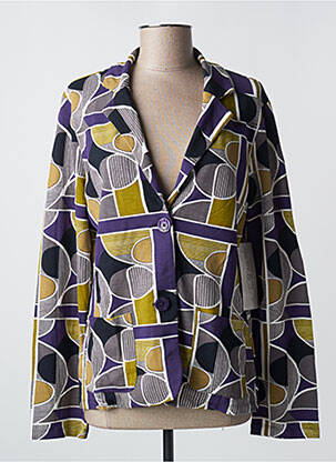 Blazer coupe cintrée violet AGATHE & LOUISE femme