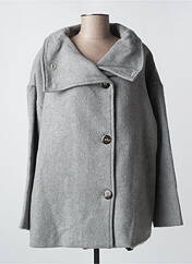 Manteau court gris AGATHE & LOUISE pour femme seconde vue