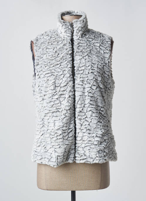 Gilet sans manche gris AGATHE & LOUISE pour femme