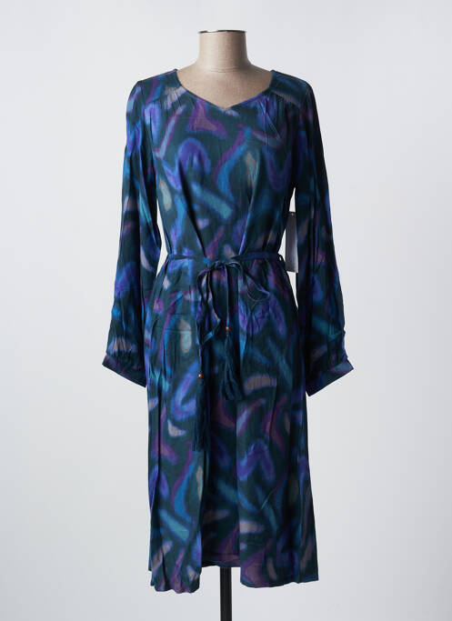 Robe mi-longue bleu AGATHE & LOUISE pour femme