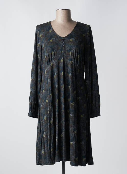 Robe mi-longue bleu AGATHE & LOUISE pour femme