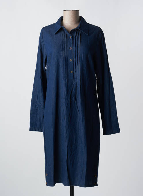 Robe mi-longue bleu AGATHE & LOUISE pour femme