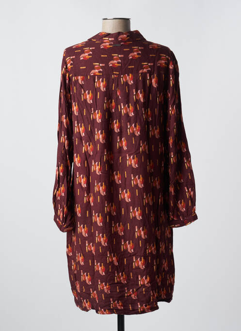 Robe mi-longue marron AGATHE & LOUISE pour femme