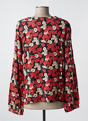 Blouse imprimé fleurs manches longues orange AGATHE & LOUISE femme