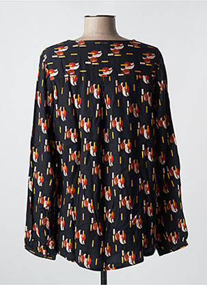 Blouse col rond manches longues noir AGATHE & LOUISE femme