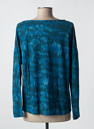 Pull coupe droite manches longues bleu AGATHE & LOUISE femme