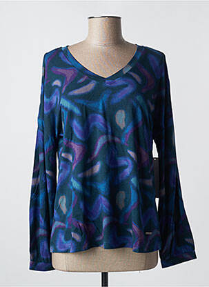 T-shirt manches longues manches longues bleu AGATHE & LOUISE femme