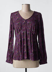 Blouse violet AGATHE & LOUISE pour femme seconde vue