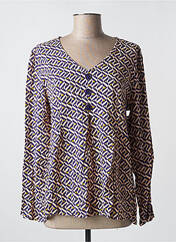 Blouse violet AGATHE & LOUISE pour femme seconde vue