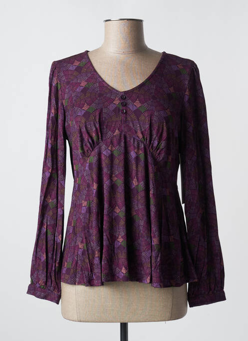 Blouse violet AGATHE & LOUISE pour femme