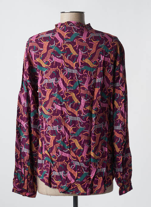 Blouse violet AGATHE VELMONT femme