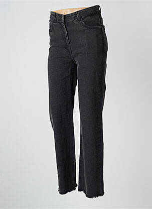Jeans coupe droite stretch taille normale noir AGATHE & LOUISE femme