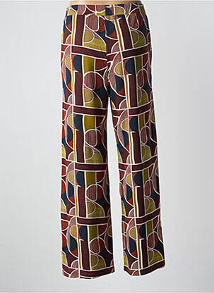 Pantalon large poches taille haute orange AGATHE & LOUISE femme
