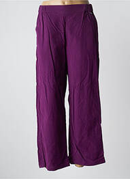 Pantalon large poches taille haute violet AGATHE & LOUISE femme