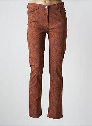 Jeans coupe slim poches taille haute orange AGATHE & LOUISE femme