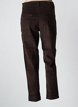 Pantalon slim taille haute taille haute marron AGATHE & LOUISE femme