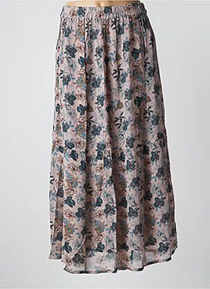 Jupe longue tissage crêpe gris AGATHE & LOUISE femme