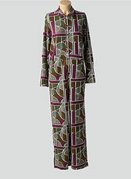 Combi-pantalon poches manches longues violet AGATHE & LOUISE femme